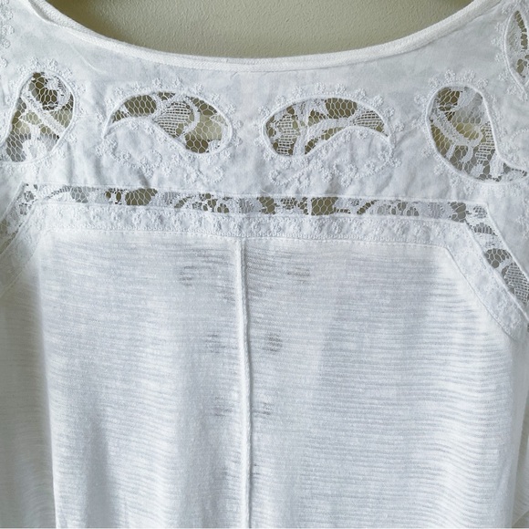 Free People Jennie Henley Tee in White Size M - Picture 8 of 11